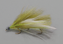 Load image into Gallery viewer, Tandem White Perch Streamer Fly
