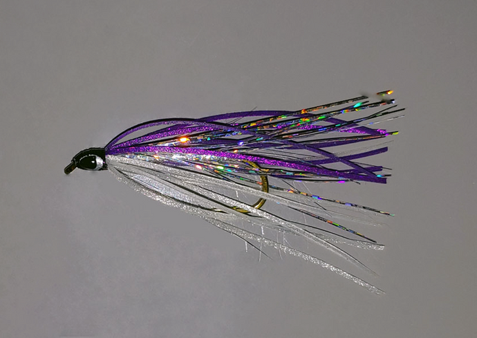 Winni-Squid Silicone Purple-Silver Streamer Fly AJ12